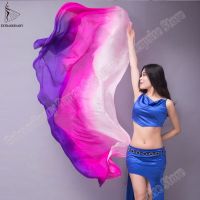 hot【DT】 Belly dance Scarf Silk Veils veil Shawls Hand Thrown Shawl Gradient Veil Performance