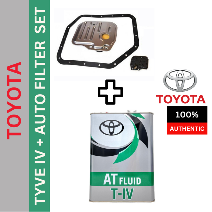 GENUINE Toyota Type 4 Transmission Fluid + Auto Gearbox Filter Service