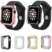 ☞✱▨ ชุบซิลิโคน TPU สำหรับ Apple Watch Series 4 Case 44mm 40mm Shock Proof Watch Case ฝาครอบป้องกัน