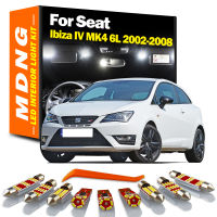 MDNG 11Pcs Canbus Car LED Interior Light Kit For Seat Ibiza IV MK4 6L 2002 2003 2004 2005-2008 Dome Map Trunk License Plate Lamp