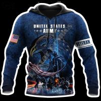 3D HOODIE-  2023 new design- PLstar Cosmos USA Army Marine Military Camo Suits Veteran Retro Tracksuit 3DPrint Men/Women Streetwear Pullover Funny Hoodies T4