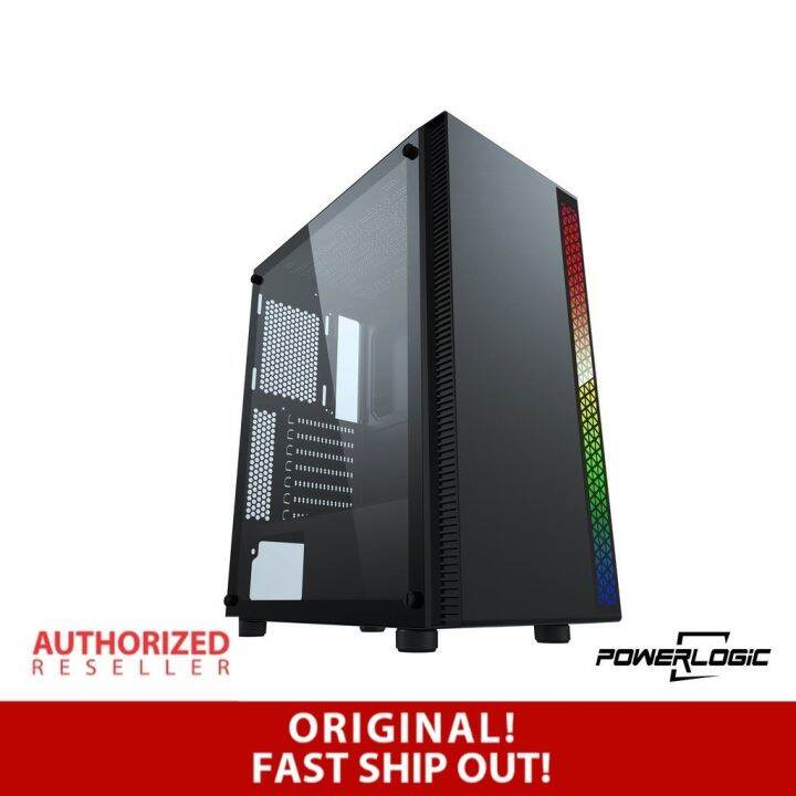 Powerlogic K2 Rgb Itx Atx Micro Tempered Glass Gaming Case Casing ...