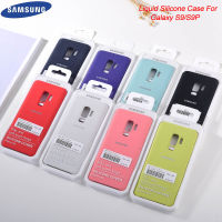 A2ZSHOP (เรือจากประเทศไทย) Samsung Galaxy S9, Samsung Galaxy S9 Plus (With LOGO) Smart Ultra Thin Case สำหรับ เงาอะคริลิโปร่งใส TPU อ่อน Ultra Soft Liquid Silicone Samsung Galaxy S9+ Plus Back Cover