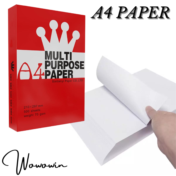 𝓦𝓦 A4 500 Sheets Printing Paper and Copy Paper for Office Use Paper for Beautifully Dries