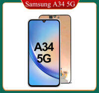 6.6 "ต้นฉบับ Super AMOLED สำหรับ Samsung Galaxy A34 5G A346B LCD A346U จอแสดงผลหน้าจอสัมผัส Digitizer สำหรับ Samsung A346E A346M LCD