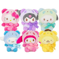 Hi Toy 12ซม. Sanrio ตุ๊กตาหนานุ่มการ์ตูน Ali Kuromi Hello Kitty My Melody Cinnamoroll ตุ๊กตายัดไส้นุ่มจี้ของเล่นของขวัญคริสต์มาสเด็กเด็กผู้หญิง