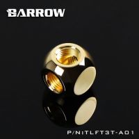 【❉HOT SALE❉】 d7zaa4b Barrow Tlft3t-a01 G1 / 4 "X3สีดำสีขาวเงินทองสามด้านซ้ายลูกบาศก์อะแดปเตอร์น้ำอุปกรณ์เสริมระบายความร้อนระบายความร้อนด้วยน้ำ Pc