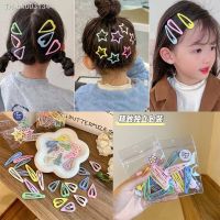 ▥◘◄ [10-Piece Set] Children 39;s Hairpin BB Clip Macaron Color Five-Pointed Star Baby Broken Hair Headdress Girl Side Barrettes