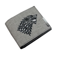 Game Of Thrones Men Bifold Wallets Anime Student Coin Purse Boys Girls Canvas Short Wallet