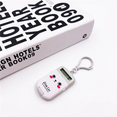 Small Creative Cartoon Cute Keychain Calculator with Hanging Ring Compact Portable Kawaii Mini Calculator Pocket Office Supplies Calculators