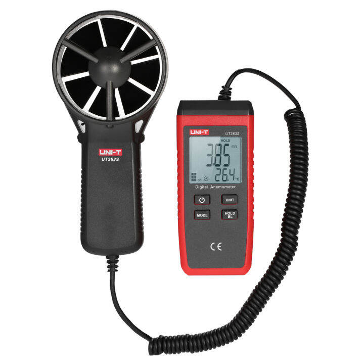 UNI-T UT363S Mini LCD Digital Anemometer Handheld Wind Speed Meter Air ...