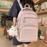 HOT★JOYPESSIE แฟชั่นผู้หญิง Rucksack ความจุสูงไนลอนกันน้ำเด็กหญิงเด็กชาย Bookbag กระเป๋าเป้สะพายหลังกระเป๋านักเรียนสีดำกระเป๋านักเรียน Mochila