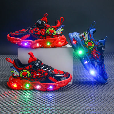 รองเท้าผ้าใบ LED รองเท้าเด็ก LED สำหรับเด็กผู้ชายรองเท้าติดไฟสำหรับเด็กผู้ชาย