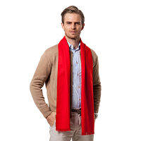 Fashion Winter Solid Color Men Red Scarf Luxury nd Designer Style Wool Soft Cashmere Scarves Cachecol Masculino Inverno Shawl