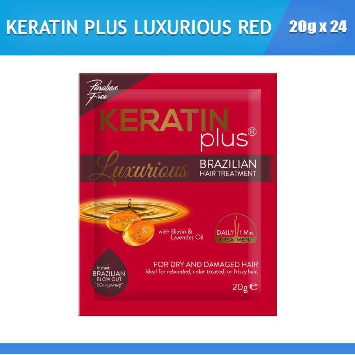 Keratin Plus Luxurious Red Hair Treatment with Biotin and Lavender Oil