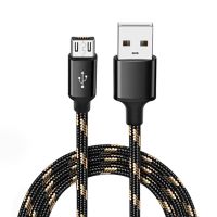 สายเคเบิลข้อมูลไมโคร USB ถักไนล่อนที่ทนทานยาว5เมตรสายชาร์จเร็วสำหรับ Samsung Galaxy Huawei Xiaomi โทรศัพท์มือถือแอนดรอยด์