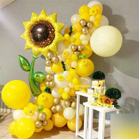 pcs Sunflower Balloons Garland Arch Kit Decoration FOR Birthday Wedding summer Party Kids Balloon Baby Shower Globals