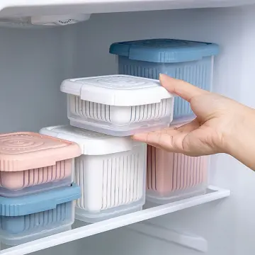 Food Storage Containers Fridge Produce Saver Stackable Organizer Keeper  with Lids and Drain Tray for Veggie, Berry and Fruits - AliExpress