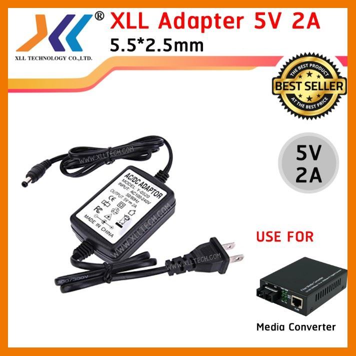 สินค้าขายดี-adapter-5v-2a-สำหรับ-media-converter-และอุปกรณ์อื่นๆ-ที่ชาร์จ-แท็บเล็ต-ไร้สาย-เสียง-หูฟัง-เคส-ลำโพง-wireless-bluetooth-โทรศัพท์-usb-ปลั๊ก-เมาท์-hdmi-สายคอมพิวเตอร์