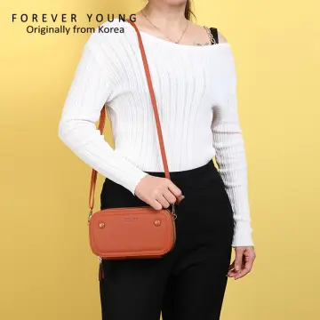 Forever Young Womens Crossbody Bag Mini Red Travel Daily Purse Pockets EUC  | eBay