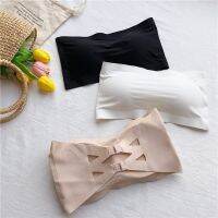 （A So Cute） ไม่มีรอยต่อ Tube TopsBra ผู้หญิงที่มองไม่เห็น BraStrapless Bustier Bandeau Breathable ห่อหน้าอก UnderwearBra