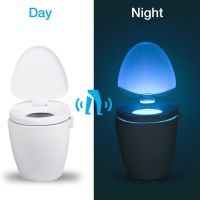 8 Colors Smart PIR Motion Sensor Toilet Seat Night Light Waterproof Backlight For Toilet Bowl LED Luminaria Lamp WC Toilet Light