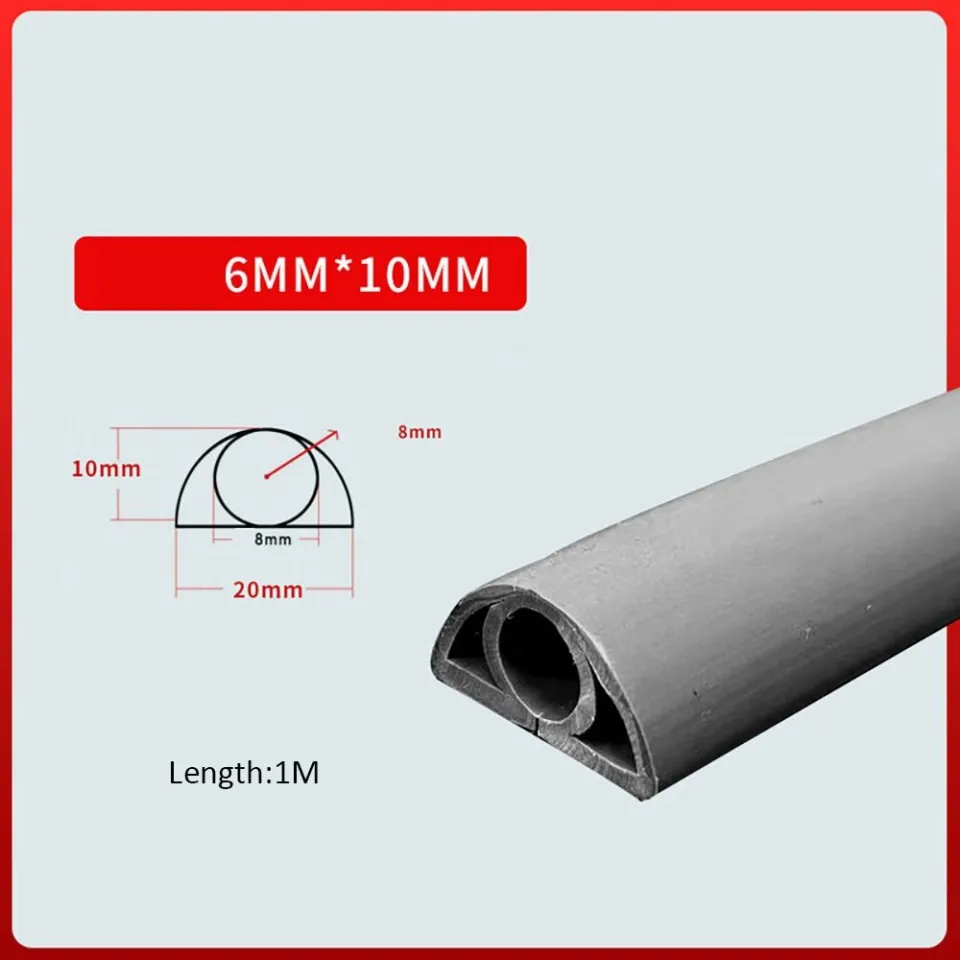 1M Floor Cord Cover Self-Adhesive Floor Cable Cover Extension Wiring Duct  Protector Electric Wire Slot