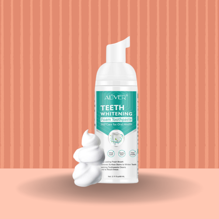 Aliver Cleaning Teeth Whitening Mousse Foam Toothpaste Oral Hygiene
