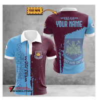 West Ham United F.C 2023 Latest Personalized Sub Customization High Quality Polo Shirt (Contact Online for Free Customization)-NO.HSHJ548S