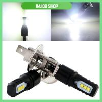 IMJIQB SHOP 2ชิ้น/เซ็ตสีขาวสว่างไฟสูง H1 LED 2ชิ้นสัญญาณไฟเลี้ยว DRL CSP 6SMD หลอดไฟไฟหน้าการขับขี่ไฟตัดหมอกรถยนต์