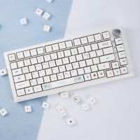 127 Keys XDA Profile Korean English Keycaps PBT Neon White Theme Key Caps For Gaming Mechanical Keyboard 61/84/104 MX Switches