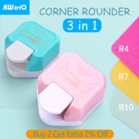 【CC】 KW-triO 3-in-1 Rounder Cutter Paper Puncher R4/R7/R10mm Trimmer Punch Office Supplies