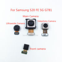 1ชิ้น Kembali Besar Kamera Belakang Utama Modul Kamera Depan สายเคเบิลงอได้ untuk S20FE Samsung Galaxy S20 FE 5G G781 Bahagian Ganti Asal