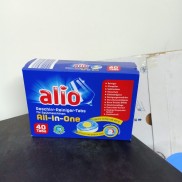 viên rửa bát Alio 12 trong 1 hộp 40 viên  MẪU MỚI dùng cho máy rửa chén bát