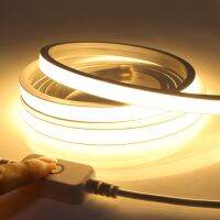 10M DC 24V Dimming Touch Switch COB LED Strip Neon Light 320LEDs/m Waterproof for Bedroom Kitchen Cabinet Backlight Decoration