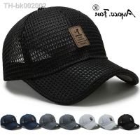 ▨﹍ 2021 Summer Women Men Mesh Baseball Cap Solid Snapback Label Stick Sunhat Outdoor Breathable Hip Hop Baseball Hats Casquette