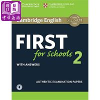 Cambridge English First for Schools 2 Student S book original English Cambridge FCE exam campus version 2 true question set: Student Book with answers and audio