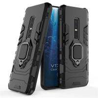 สำหรับVIVO V17 Proเกราะกันกระแทกเคสโทรศัพท์ที่ยึดโทรศัพท์ในรถยืนฉากยึดแม่เหล็กแหวนนิ้วปกคลุมสำหรับVIVO V17 Pro TPU + โทรศัพท์พีซีเคสโทรศัพท์