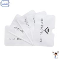 ADERESF 10/20ชิ้นตัวอ่านบล็อคกระเป๋าสตางค์อะลูมิเนียมป้องกันการ Rfid บัตรประจำตัวที่ใส่บัตรป้องกันการโจรกรรม