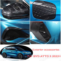 Hardingsun ฝาครอบอุปกรณ์แต่งภายนอกรถสำหรับ BYD ATTO 3 2022คาร์บอนปรับบรรยากาศไฟเบอร์นอก Atto3กระจกมองหลังฝาครอบหมอก