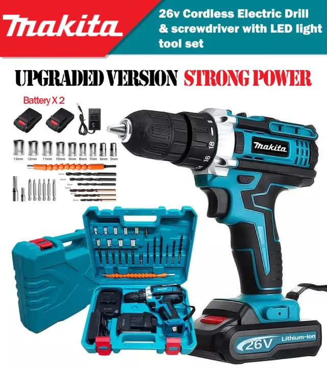 Matika Electric Impact Drill 48V Cordless Hand Drill Power Tools Hammer ...