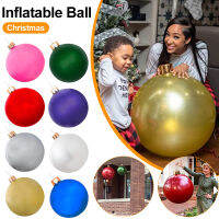 คริสต์มาสกลางแจ้ง Inflatable ตกแต่ง Ball LED Light Stakes PVC Giant Big ลูกบอลขนาดใหญ่ Xmas Tree Decor 30456575ซม.