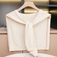 Hot sell The new small knitted shawl with skirt joker plus 2023 spring and summer fashion loose brim to protect cervical vertebra small shawl