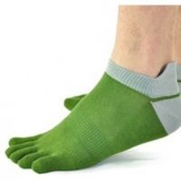 Mens Cotton Sports Five Finger Socks Casual Breathable Absorb Weat Toe Socks For EU 40-46