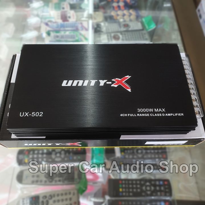 ราคาพิเศษ-เพาเวอร์แอมป์-คลาสดี-4ch-3000w-ยี้ห้อ-unity-x-power-amp-class-d-4-ch-3000-w