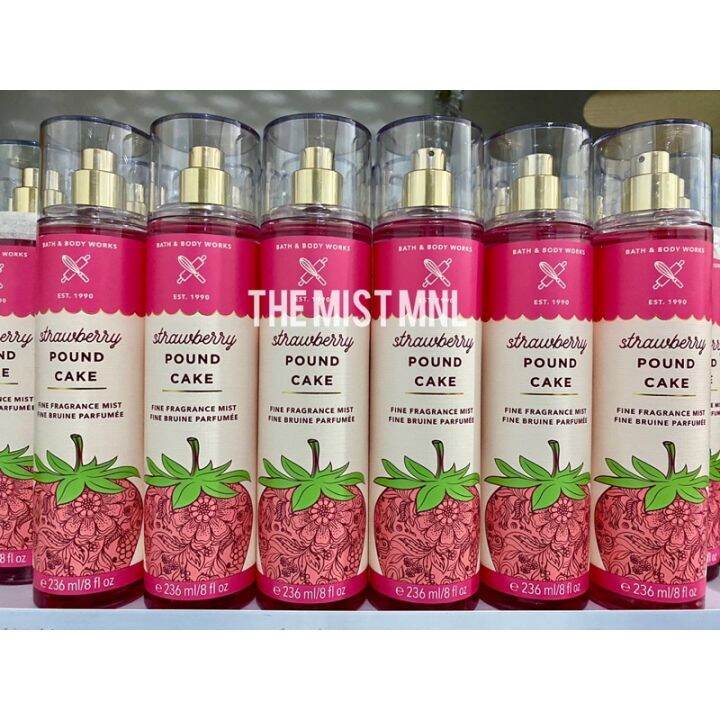 ♬Bath And Body Works Strawberry Pound Cake Fragrance Mist 236mL | Lazada PH