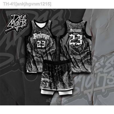 ▣ Basketball Jersey Customized Name and Number and Team Name Sublimation 2023 Dstroyer 02 Up and Down Terno Nba Jersey Drifit