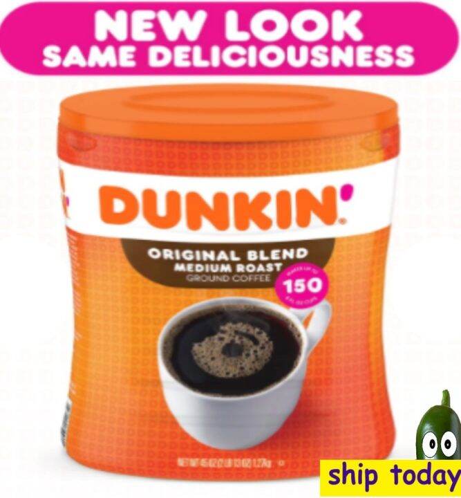 Dunkin' Donuts Original Blend Ground Coffee Dunkin Medium Roast 45 oz