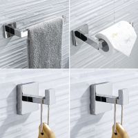 Wall Mounted Bathroom Hardware Set Accessories Polished Bathroom Robe Hook Kitchen Toilet Paper Holder Towel Ring