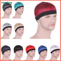 MENGLIANG สีทึบทึบ หมวกลายคลื่น ระบายอากาศได้ระบายอากาศ หมวก durag หลากสี หมวกบีนนี่ หมวก durag ผู้ชาย สำหรับผู้ชาย